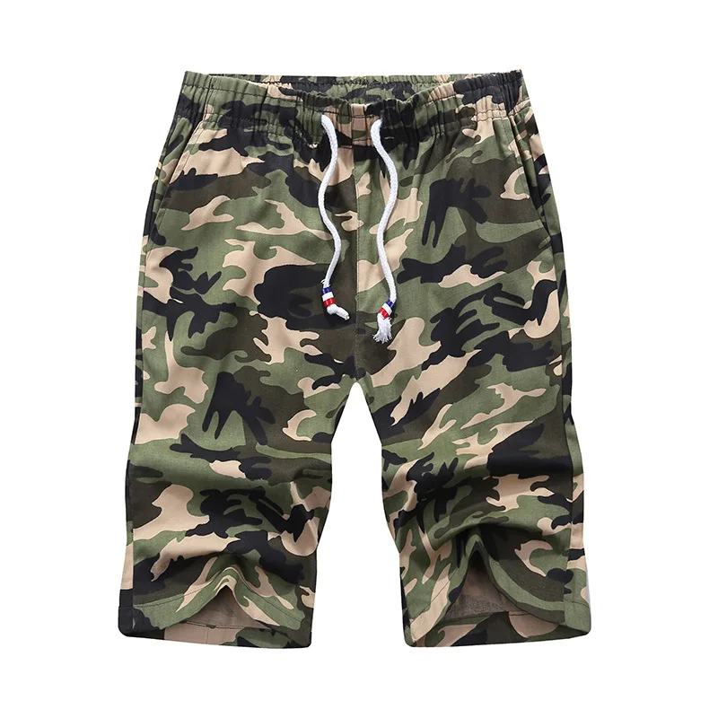 Mens Summer Five Cents Camouflage Trousers Sports Casual Shorts