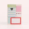Portable Recycled Memo Booklet Sticky Memo Notepad Set With Pens Ruler And Self-adhesive Papers