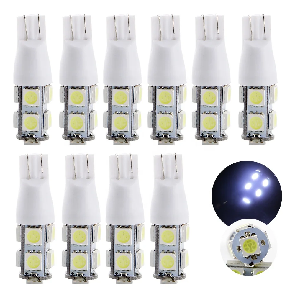 

Wholesale T10 12v 5050 9smd LED Lights ERROR FREE Turn Signal Reverse Back UP Light, Blue/red/white/amber/pink/green/ice blue