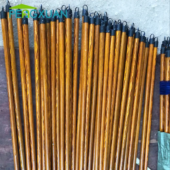 Wholesale Good Quality Pvc Coated Broom Sticks Bulk With Plastic Cap