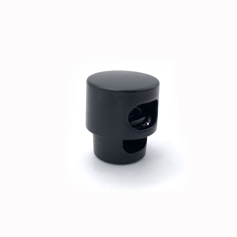 
Sale of matte black metal spring rope lock end stopper 