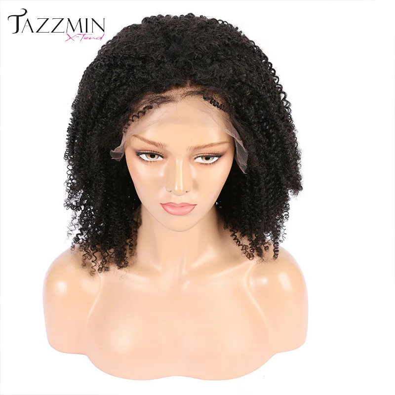 

Wholesale 180 density afro kinky curly short human hair full lace wig