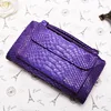 Luxury Cowhide Leather Clutch Shoulder Cross-body Bag Small Crocodile Pattern Leather Clutch Chain Women's Gift