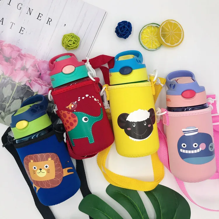 

Feiyou hot selling animal cartoon school Tritan baby Bottle custom pattern Plastic kids water bottle, Blue/red/purple/green