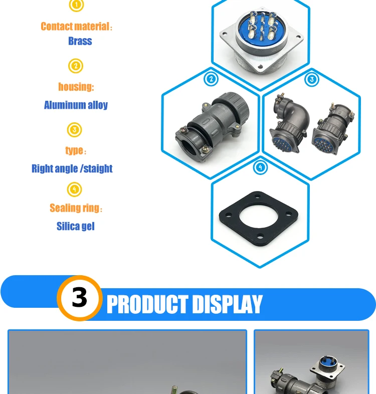 Round Electrical connections p type connector 