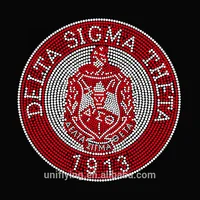 

Rhinestone Delta Sigma Theta 1913 Years Hot Fix Iron On Transfer