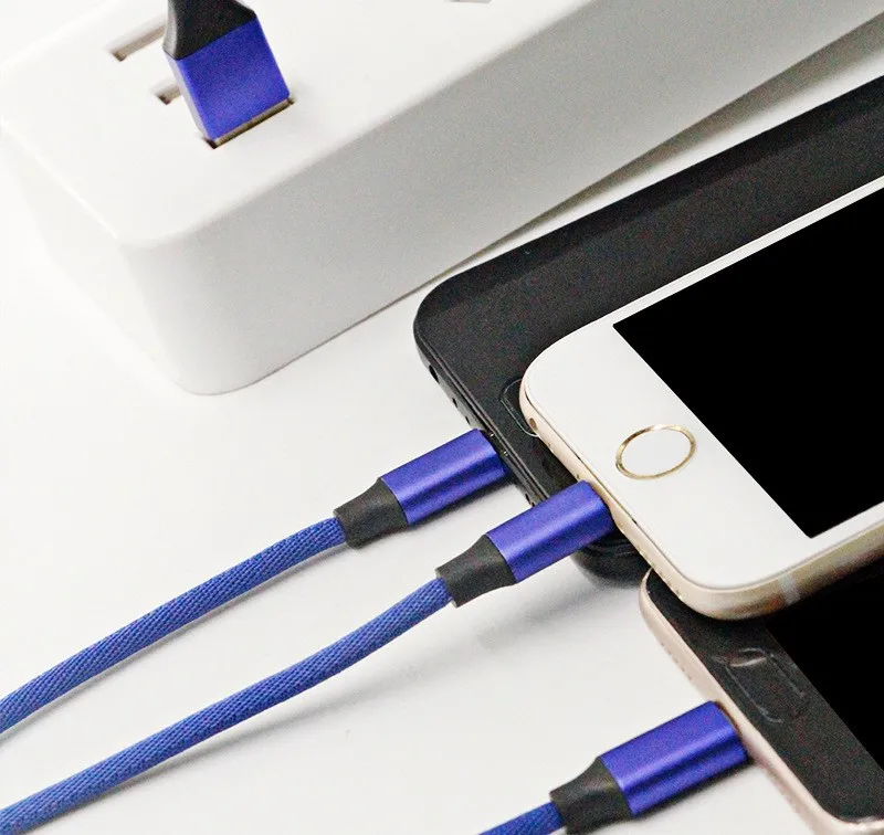 OEM custom logo reversible genuine PVC for iphone X charger cable braided usb cables V8 for iphone6/7/8 charger - ANKUX.COM