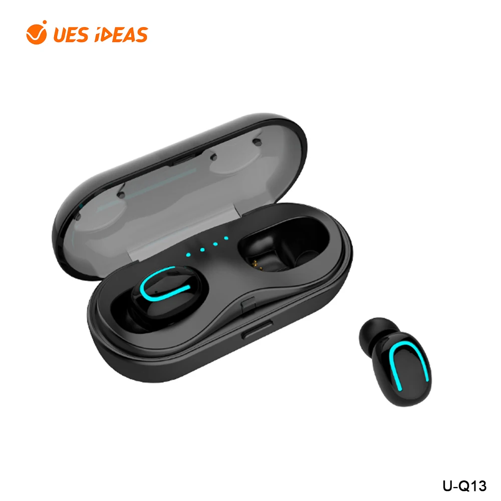 

Amazon Best Sellers 2019 True Wireless Earbuds V5.0 Bluetooth TWS earphones with Charger Box, Black;white;blue;green;gold;multi;pink;silver;yellow;gray