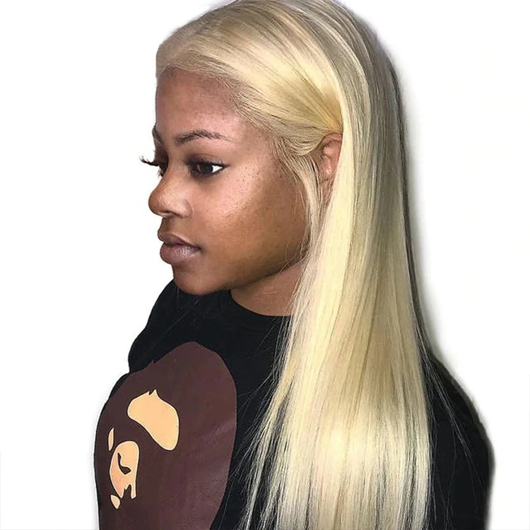 

Cheap Price 10a Grade 613 Full Lace Wig Human Hair Silky Straight Transparent Lace Wig Blonde Lace Wig Glueless