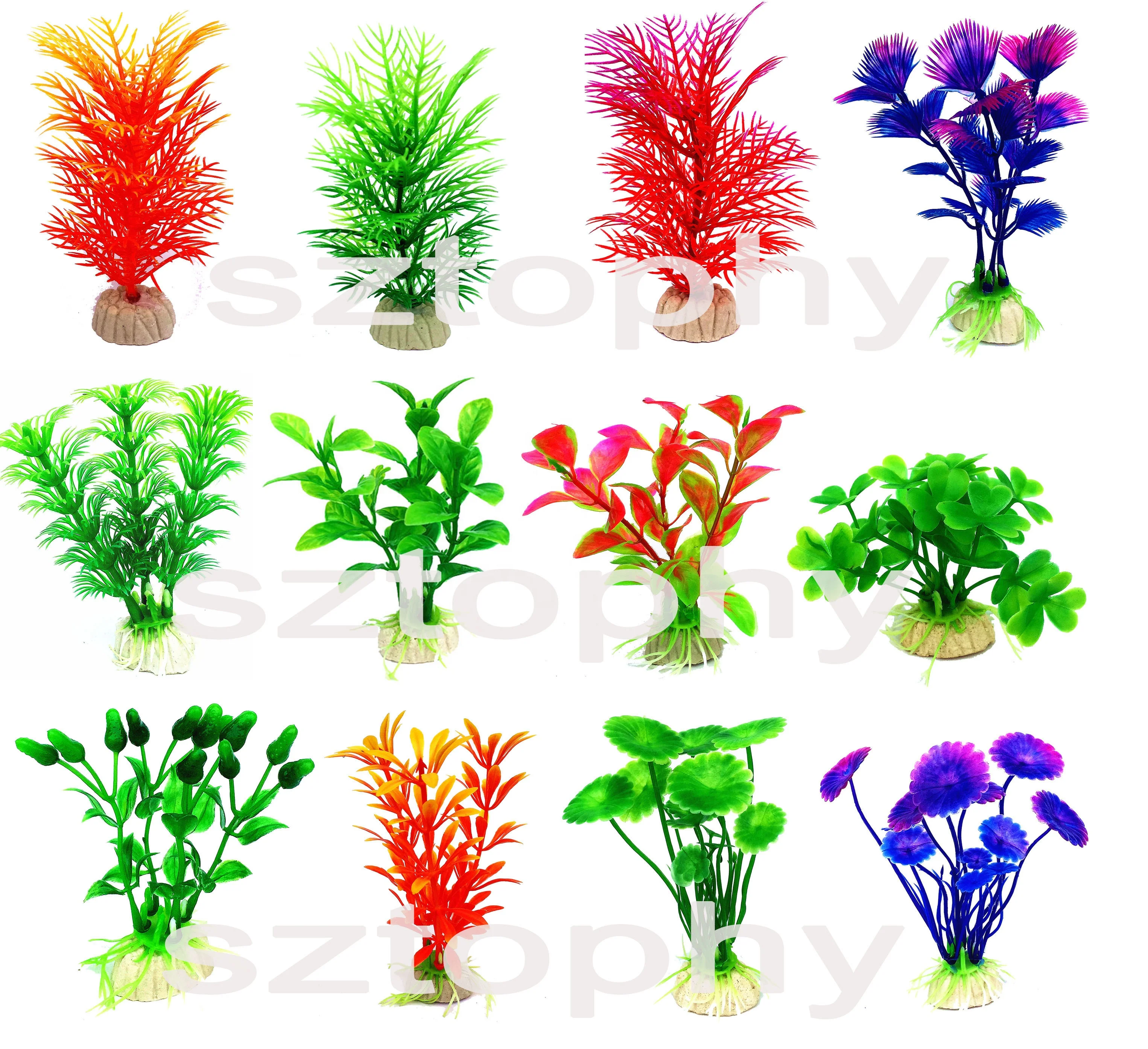 Aquarium Plants Decor Plastic Fish Tank Plants Decorations Ornament Small Aquatic Plant for Aquarium