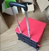 easy to carry plastic foldable shopping cart