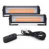 20W Set LED Mini Strobe Lightbar, Warning Caution Emergency Strobe Light Lamp for Construction Vehicle and Tow Van, 6 Inch