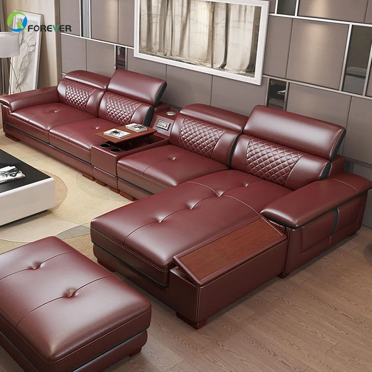 Rexine shop sofa set