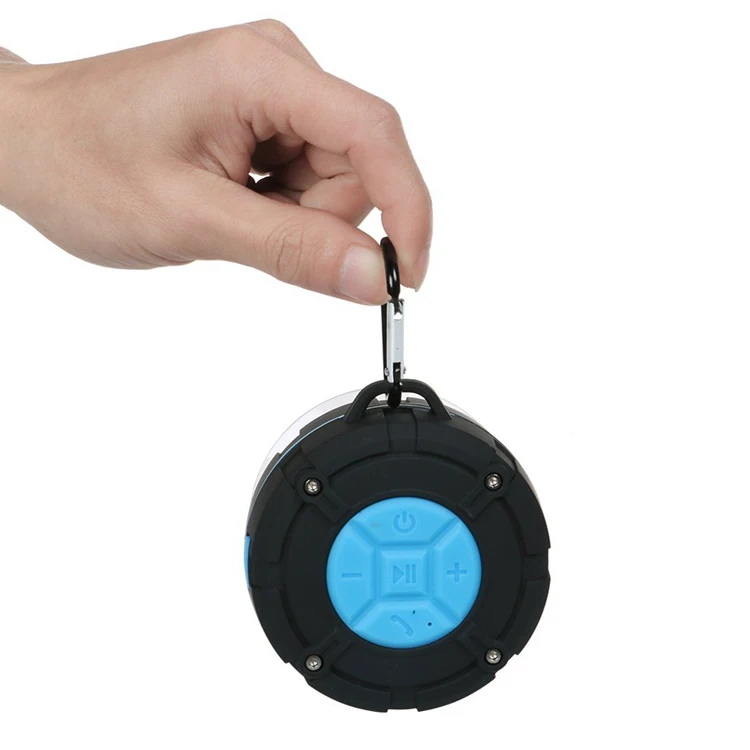 Outdoor portable hands-free speakerphone waterproof wireless shower speaker with suction cup