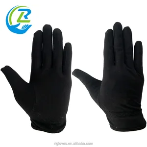 White or black Microfiber uniform parade jewelry gloves whosale