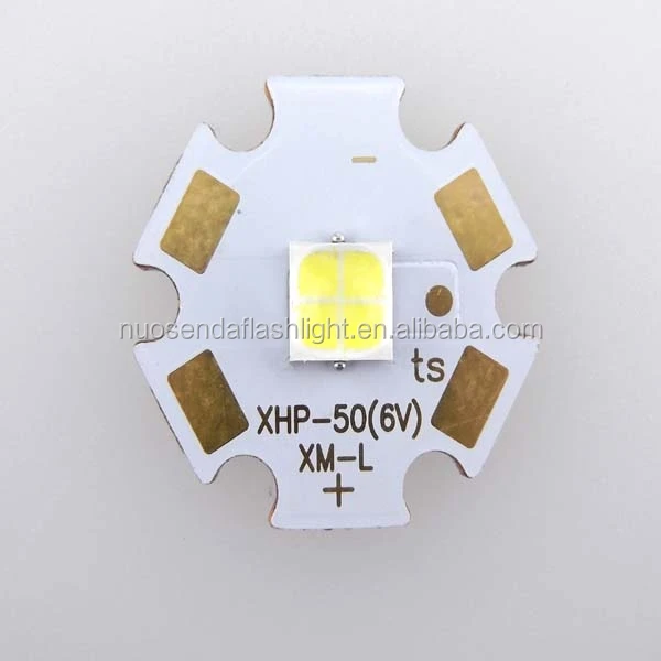 

20W 1xCREE XHP50 1A J4 6500K Cool White 6V LED Emitter with 20mm Copper/Aluminum Heating Star