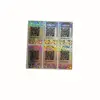 Custom made serial number QR code/barcode hologram sticker