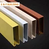 New Design Decorative ceiling for hall wood grain aluminum Metal extrusion tube Ceiling Panels with CE