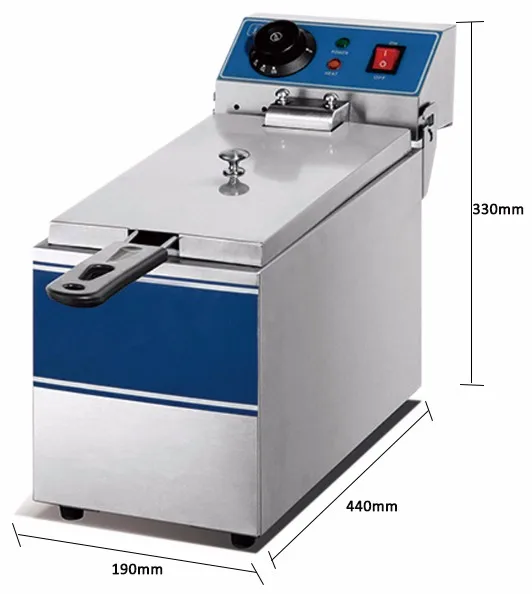 Industrial Electric Deep Fryer Stainless Steel Commercial Countertop