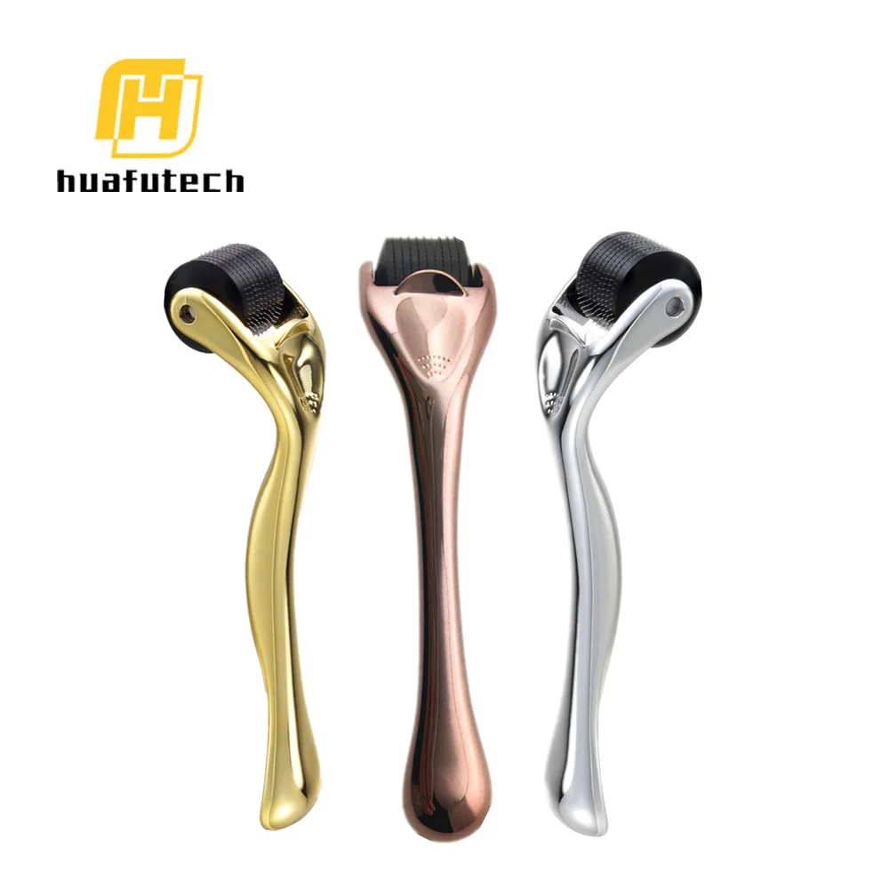 

Huafu factory wholesale gold sliver 540 micro needle derma roller, Customized;any pms color is available