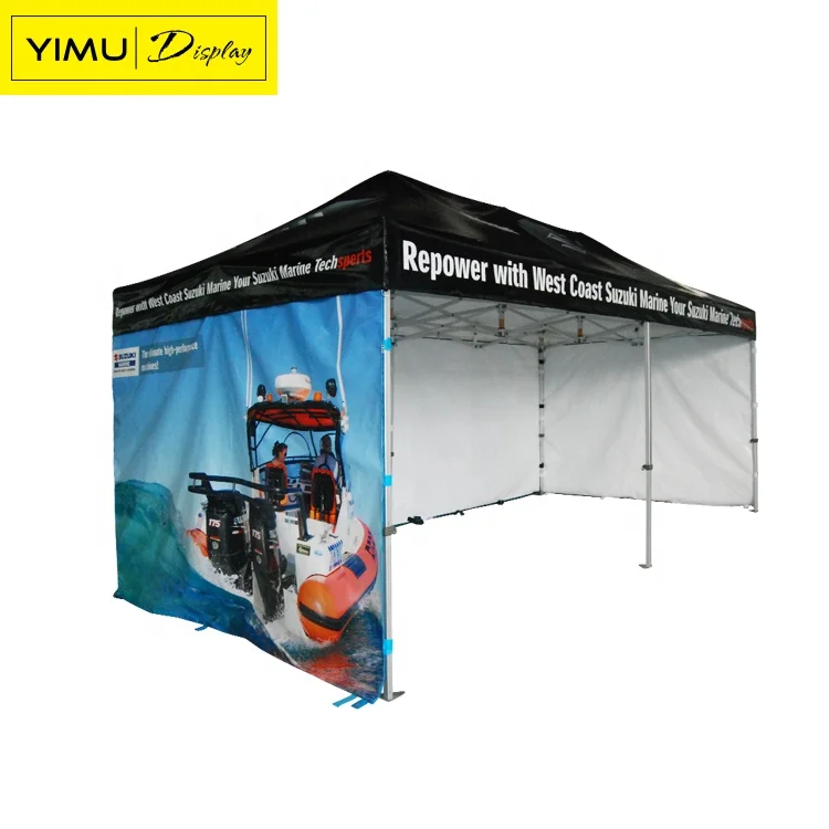 Wind Resistant Pop Up Steel Frame Canopy Folding Tent 4x8m