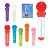 Travel gift mini smart brand logo magic baby cartoon cute clear tube colorful play toy rainbow soap water suds air bubble blower