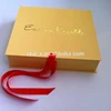Golden Embossed Brand Name Printed Wedding Dress Packing Folding Shape Drawer Recycled Paper Candle Box