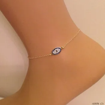 rhinestone anklet