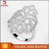 China CZ ring artificial jewelry 925 silver