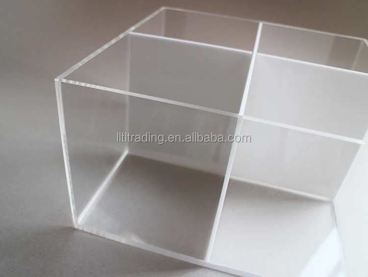Clear Acrylic Fish Tank With Divider Aquarium Reptile Turtle Betta Fish