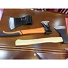 Forged steel Axe With Double color Plastic-coating Fiberglass Handleand wooden handle