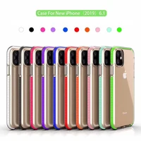 

For iphone xi 6.1 inch case clear back tpu bumper blank case for iPhone 11 2019 transparent shockproof cell phone cover