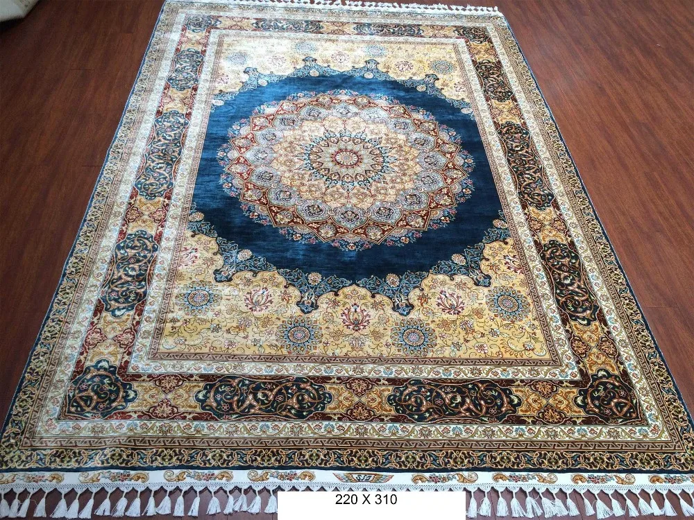 5.5x8ft Henan Handmade Classical Silk Persian Turkish Modern Designer