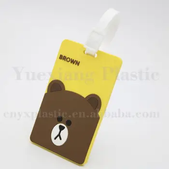 blank plastic luggage tags