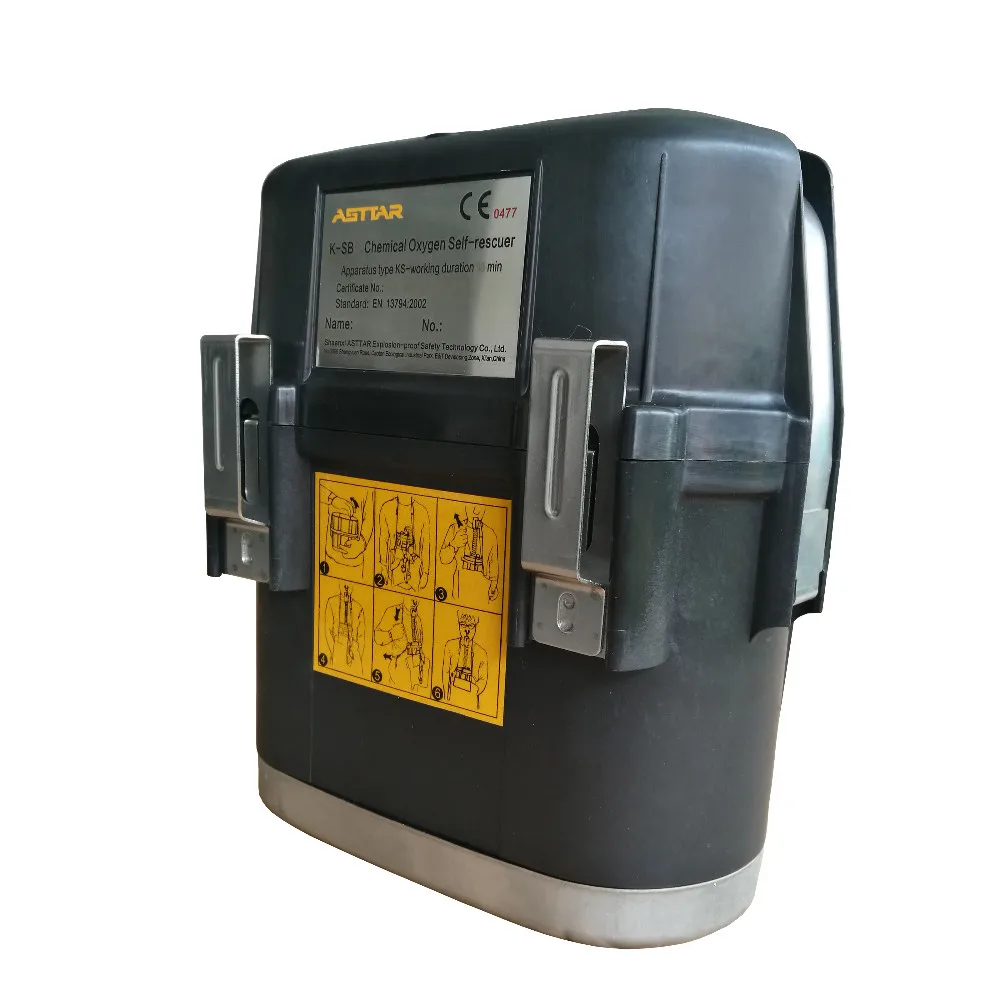 ASTTAR underground miner emergency escaping use oxygen self rescuer respirator