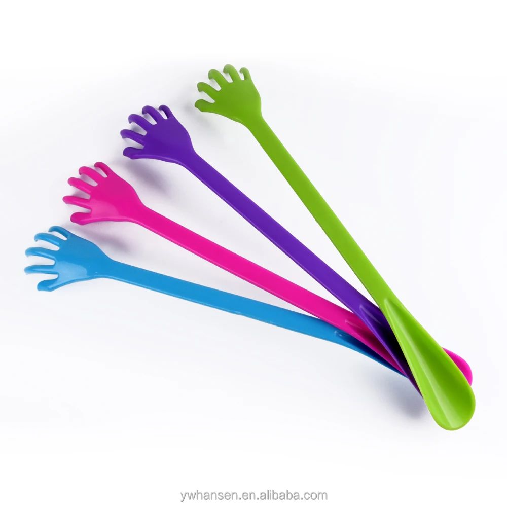 
Eco-friendly 2 in 1 Colorful Back Scratcher & Long Plastic Shoe Horn 