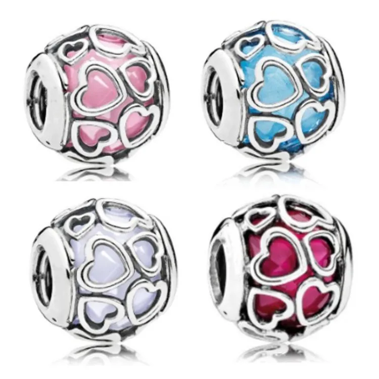 

Hot custom engraved jewelry charms with sterling silver hearts