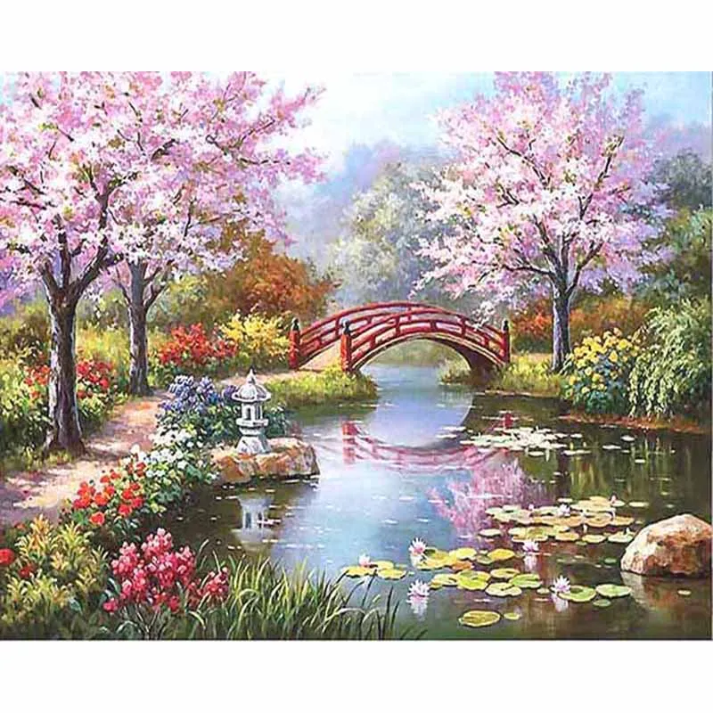 

CHENISTORY 99024 DIY Painting By Numbers Kits Coloring Paint On Canvas Hand painted Oil Painting Home Decor For 40*50cmFairylan