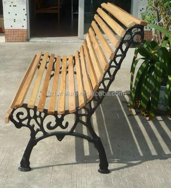 Wood Slats For Cast Iron Park Bench Design Park Chair Outdoor Bench