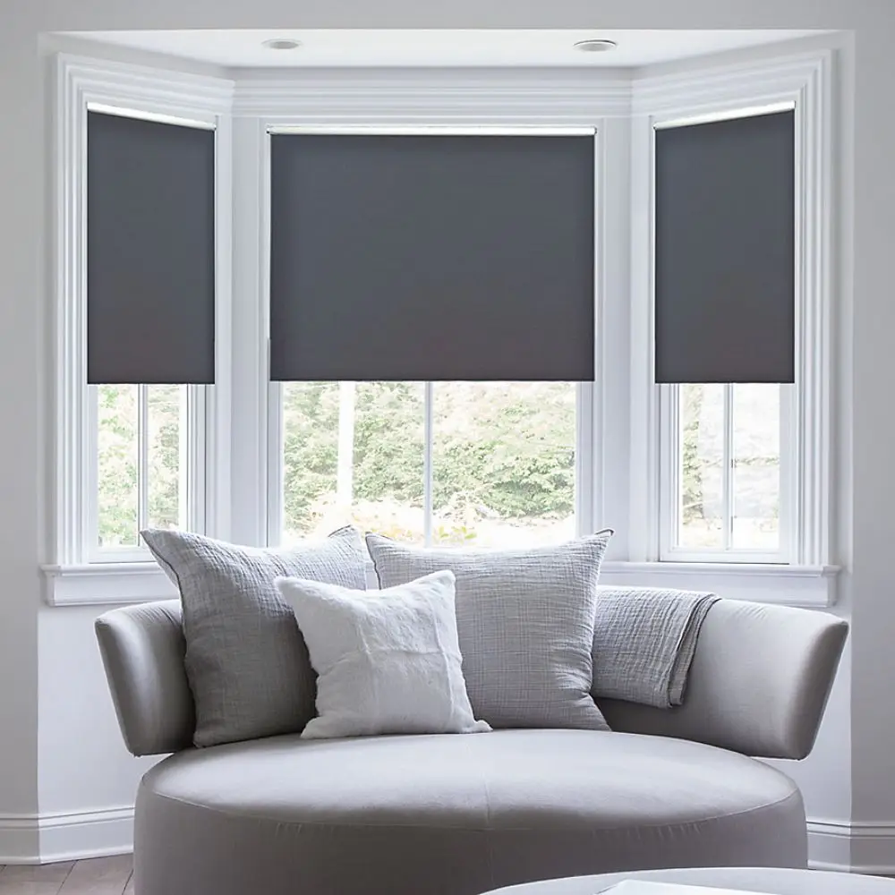 

Electric automatic wifi blackout roller blinds with cassette, White , beige , gray, linen, brown, black etc