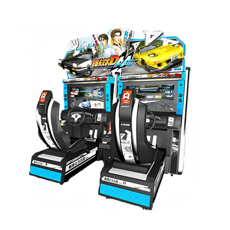 New version more easy reality simulator arcade machine with Initial text D ...