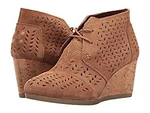 toms toffee suede wedge bootie