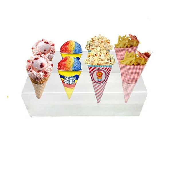 Plastic Acrylic Ice Cream Cone Display Holder Buy Plastic Ice Cream