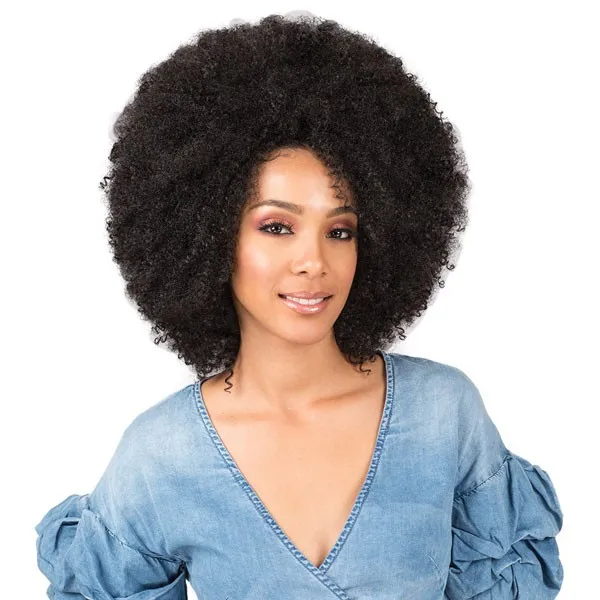 

Afro kinky synthetic wig for black women