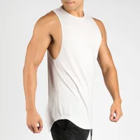 

Wholesale Men Gym 100 Cotton Organic Cotton Tshirt Breathable Tank Tops