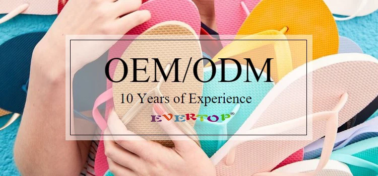 EVERTOP 2020  Summer Rubber Men Women Sandals Thongs Flip Flops Slippers For Men Women With Custom Logo Factory Price flip flop