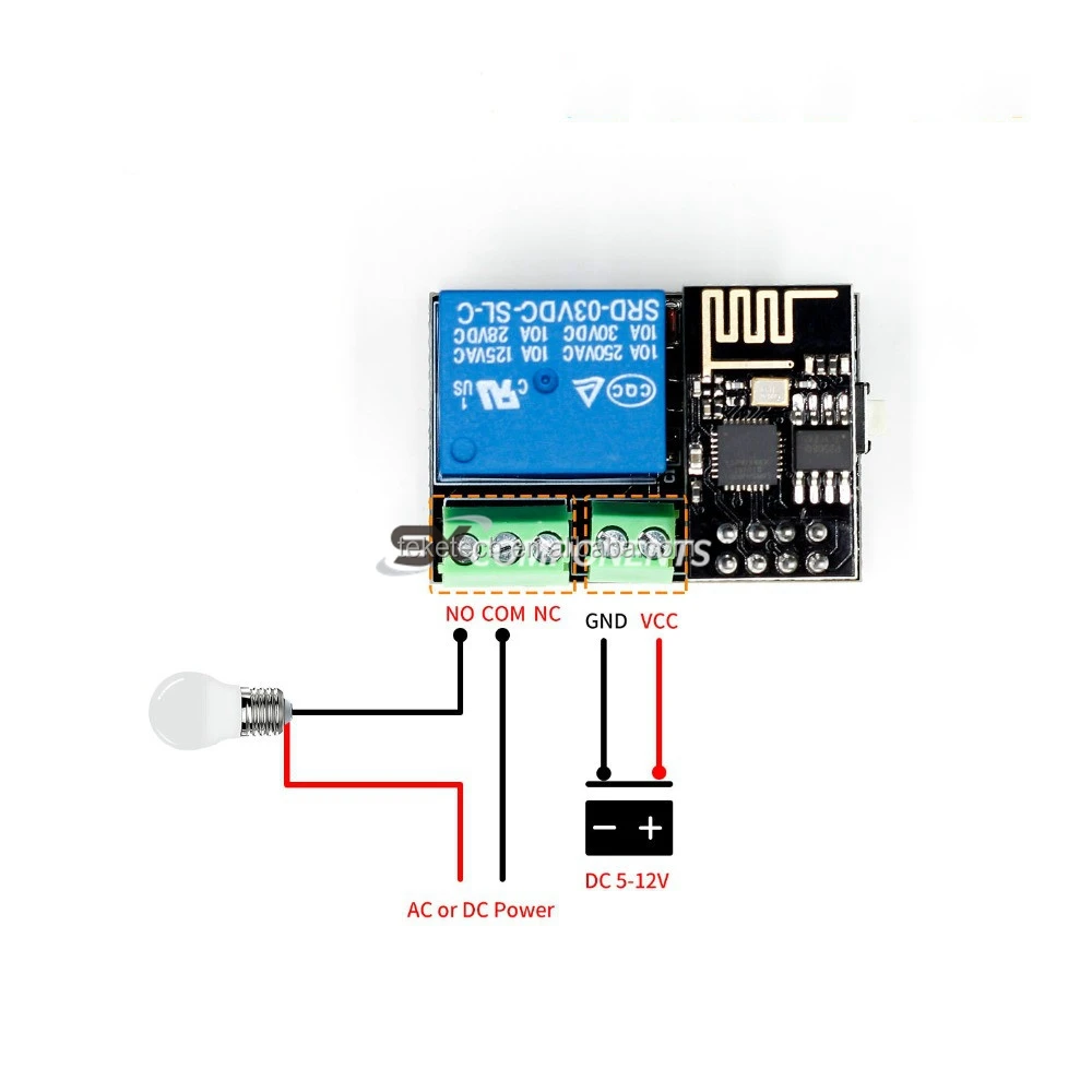 5V ESP8266 ESP-01 wifi relay module wireless app remote control relay switEShm