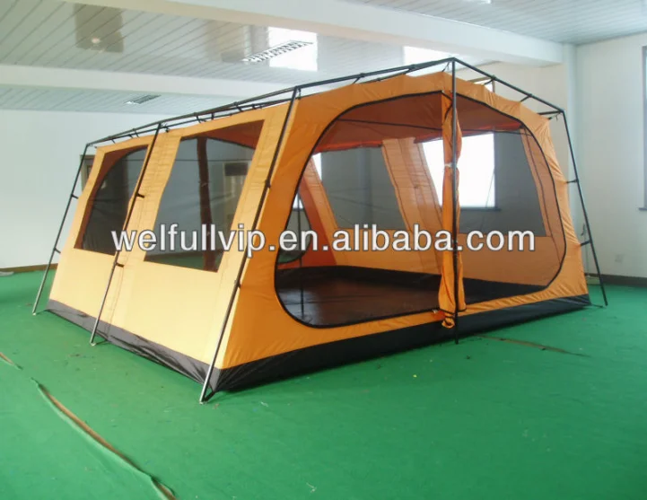 Luxury Steel Pole Tents Waterproof Winter Outdoor Camping Heavy Duty