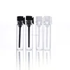 Factory 1ml 2ml 3ml Clear Tester Sample Tube Glass Perfume Vials with Plastic Lid