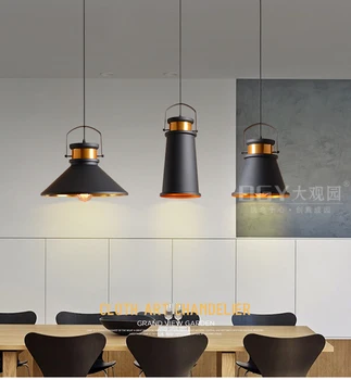 Black And Gold Pendant Lights new industrial modern adjustable black gold hanging pendant light for balcony